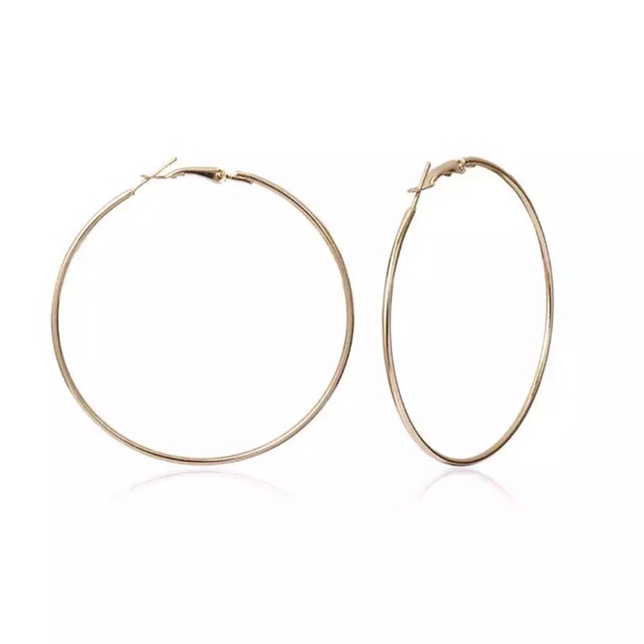 Gold Simple Diverse Hoops Set - Picture 8 of 9